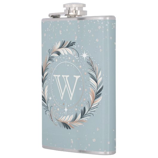 Verzauberter Winterkranz Flachmann (Links)