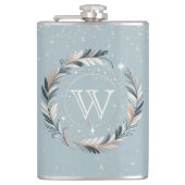 Verzauberter Winterkranz Flachmann (Vorderseite)