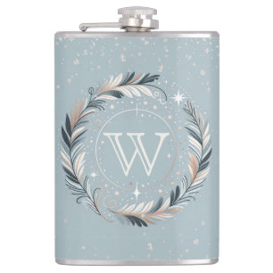 Verzauberter Winterkranz Flachmann