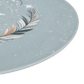 Verzauberter Winterkranz Schneidebrett (Ecke)