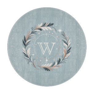 Verzauberter Winterkranz Schneidebrett