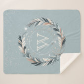 Verzauberter Winterkranz Sherpadecke (Vorderseite (Horizontal))