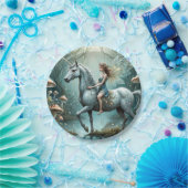 Verzauberter Zug Pappteller (Party)