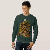 Verzaubertes Baumhaus Fantasy Herren Sweatshirt .. (Vorne ganz)