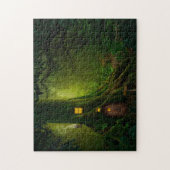 Verzaubertes Baumhaus im Wald Puzzle (Vertikal)