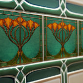 Verzaubertes Blossom-Hartglas Fliese