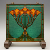 Verzaubertes Blossom-Hartglas Fliese