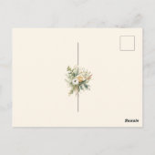 Verzaubertes Bohemisches Brautparty mit Wasserfarb Postkarte (Rückseite)