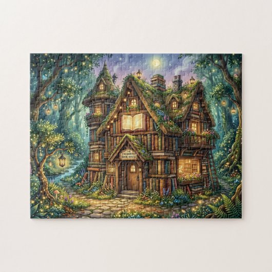 Verzaubertes Buchhaus Puzzle (Horizontal)
