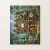 Verzaubertes Buchhaus Puzzle (Vertikal)