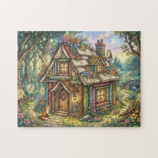Verzaubertes Buchhaus Puzzle (Horizontal)