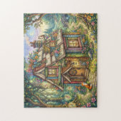 Verzaubertes Buchhaus Puzzle (Vertikal)