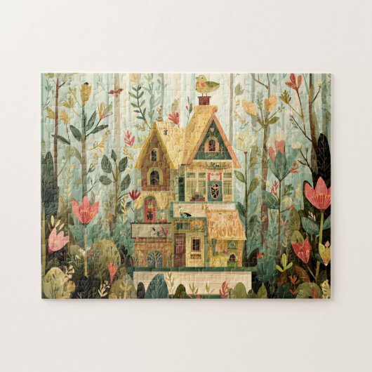 Verzaubertes Buchhaus Puzzle (Horizontal)