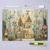Verzaubertes Buchhaus Seidenpapier (Handwerk)