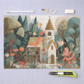 Verzaubertes Buchhaus Seidenpapier (Handwerk)