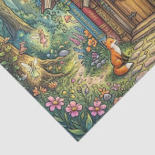 Verzaubertes Buchhaus Seidenpapier (Detail)