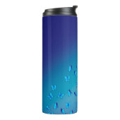Verzaubertes Butterfly Double Blue Thermosbecher (Nach links gedreht)