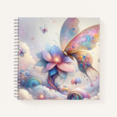 Verzaubertes Butterfly Spiral-Notebook Notizblock (Vorderseite)