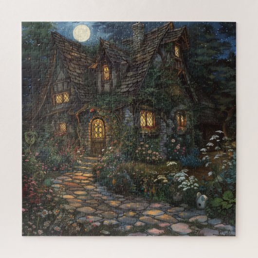 Verzaubertes Cottage Puzzle (Vertikal)