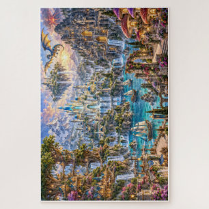 Verzaubertes Drachenkönigreich – Magische Fantasy- Puzzle