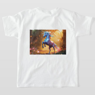 "Verzaubertes Einhorn in einem Regenbogenwald" T-Shirt