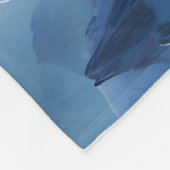 Verzaubertes Einhorn in einem Snowy Fantasy Poster Fleecedecke (Ecke)