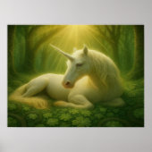 Verzaubertes Einhorn Poster (Vorne)