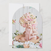 Verzaubertes Einhorn und Märchen zum Personalisier Einladung (Rückseite)