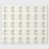 Verzaubertes Einhorn und Märchen zum Personalisier Geschenkpapier (Flach)