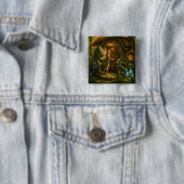 Verzaubertes Feenpilzhaus Button (Beispiel)