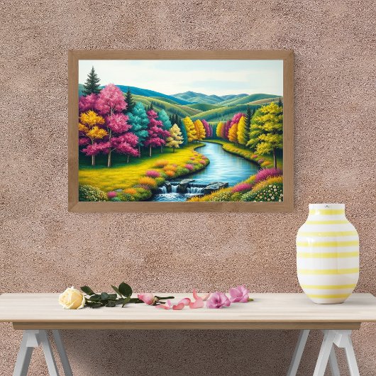 Verzaubertes Flusstal Poster