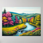 Verzaubertes Flusstal Poster (Vorne)