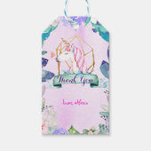 Verzaubertes Forest Fantasy Magical Unicorn Party Geschenkanhänger (Vorderseite)