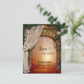 Verzaubertes Foto Save the Date Ankündigung (Stehend Vorderseite)