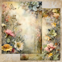 VERZAUBERTES GARTEN JOURNAL SCRAPBOOK PAPIER