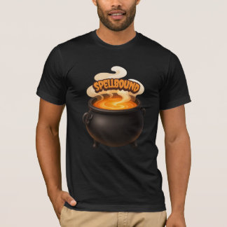 Verzaubertes Halloween-Kessel-Design T-Shirt