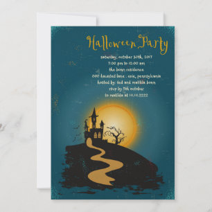 Verzaubertes Halloween-Party Einladung