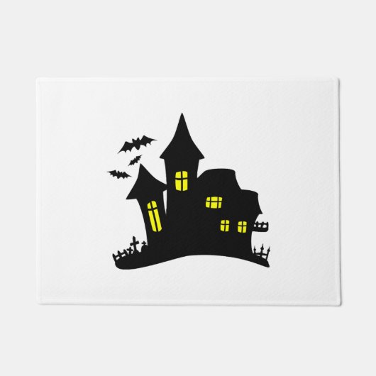 Verzaubertes Haus Spuk Halloween Fußmatte (Vorderseite)