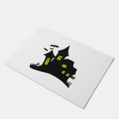 Verzaubertes Haus Spuk Halloween Fußmatte (Schrägansicht)