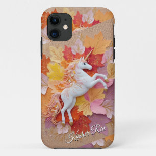 Verzaubertes Herbst Einhorn Pastellfarben Blumen T Case-Mate iPhone Hülle