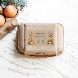 Verzaubertes Herbst-Rustikales Etikett für den Eie