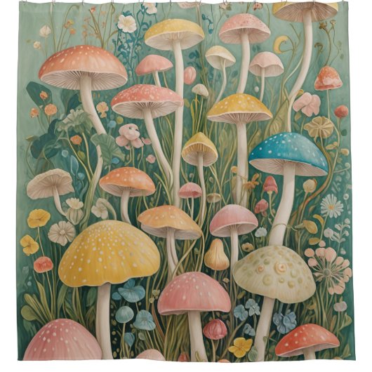 verzaubertes Holz Duschvorhang (Vorderseite)