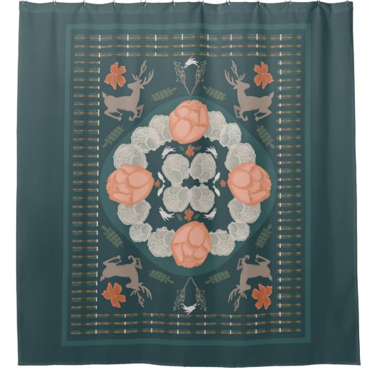 verzaubertes Holz Duschvorhang (Vorderseite)