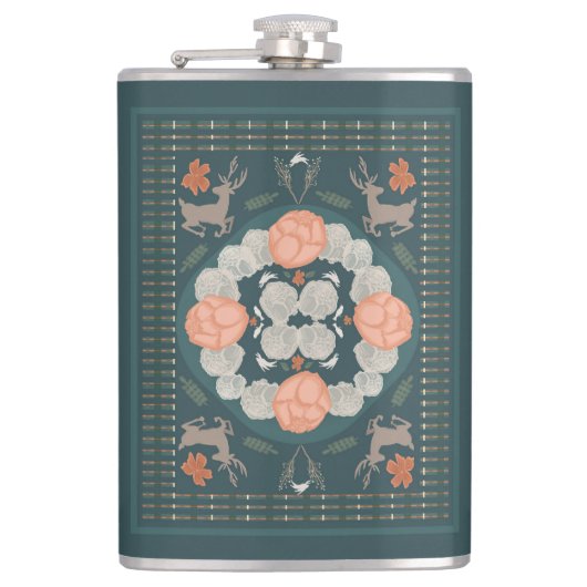 verzaubertes Holz Flachmann (Vorderseite)