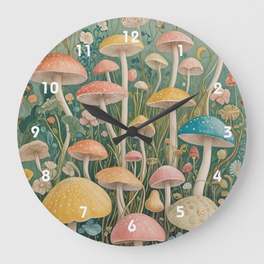 verzaubertes Holz Große Wanduhr (Vorderseite)