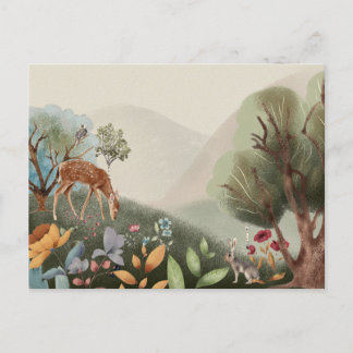 verzaubertes Holz Postkarte