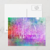 verzaubertes Holz Postkarte (Vorne/Hinten)