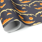 Verzaubertes Jack-O'-Lantern-Schleifpapier Geschenkpapier (Rolleneckpunkt)