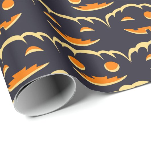 Verzaubertes Jack-O'-Lantern-Schleifpapier Geschenkpapier (Rolleneckpunkt)