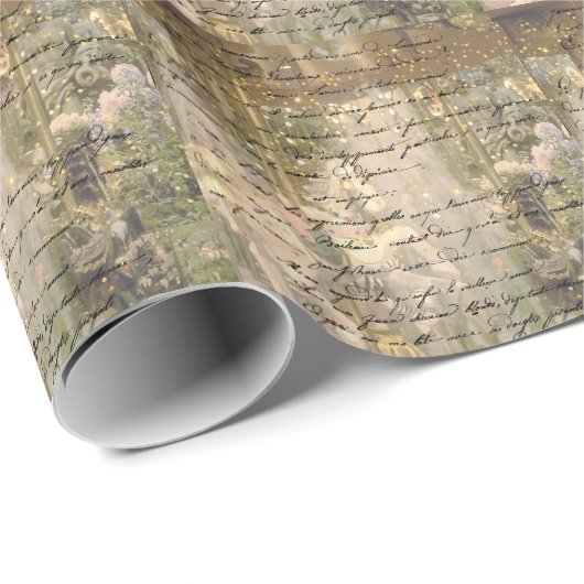 Verzaubertes Karussell Geschenkpapier (Rolleneckpunkt)